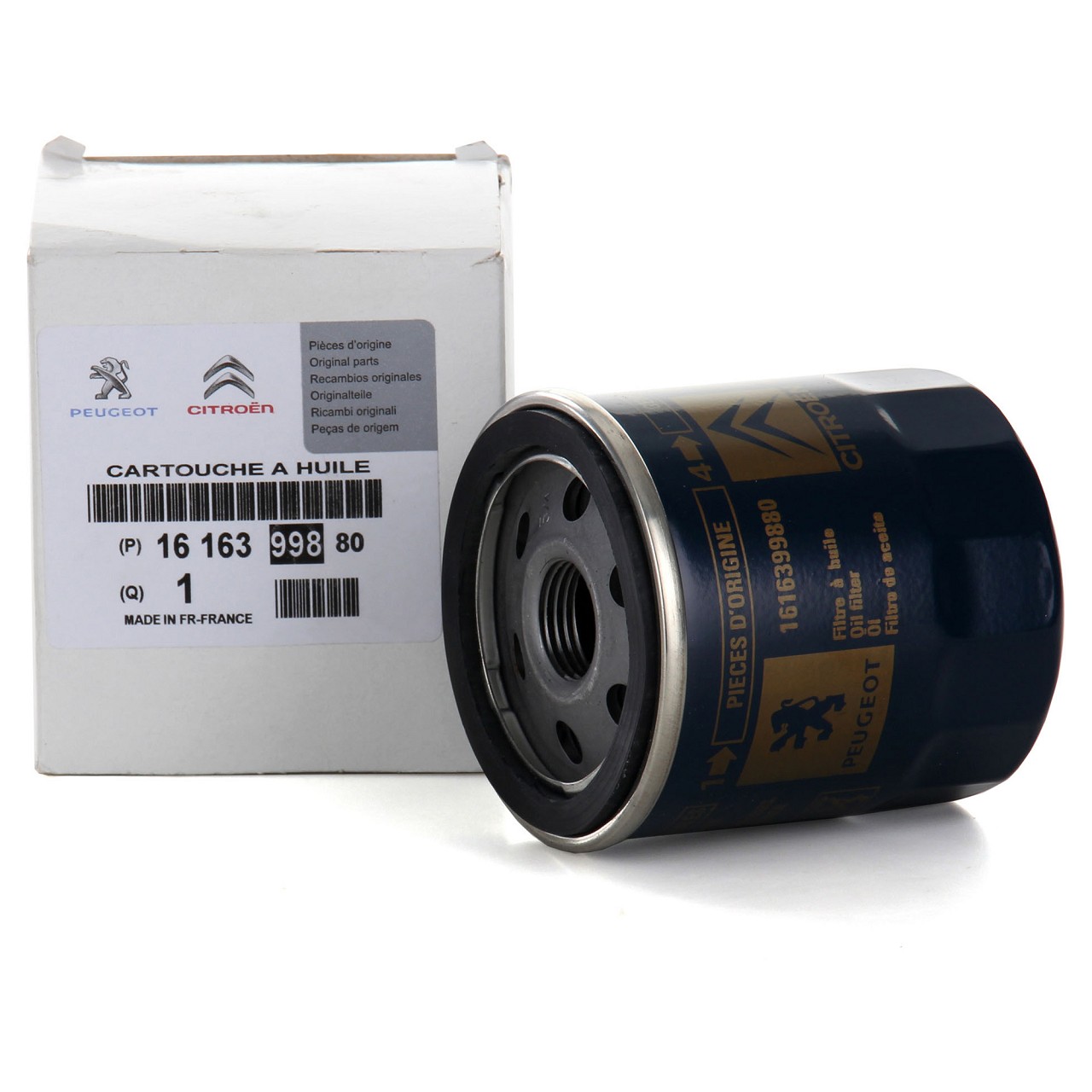 Filtro olio 1616399880 originale Citroen C1/Peugeot 107/108 motore 1.0L 68-69cv