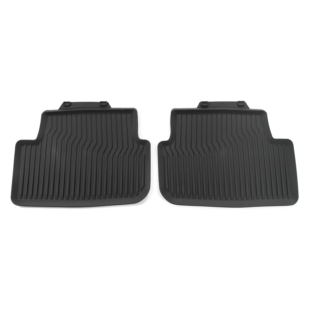 Set tappetini posteriori gomma nero originale Audi A1 GB 82A061511041 - immagine 2